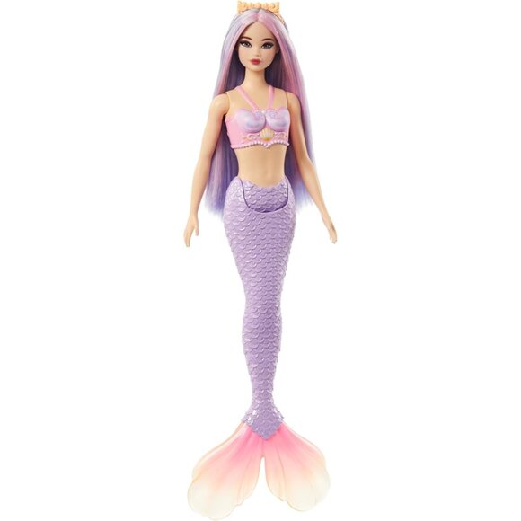 🆕Barbie Mermaid Doll with Pink & Lilac Fantasy Hair with Bodice & Lavender Tail - Picture 5 of 6